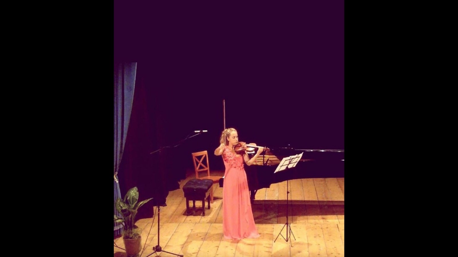 Lors d'un concert en Italie. 
