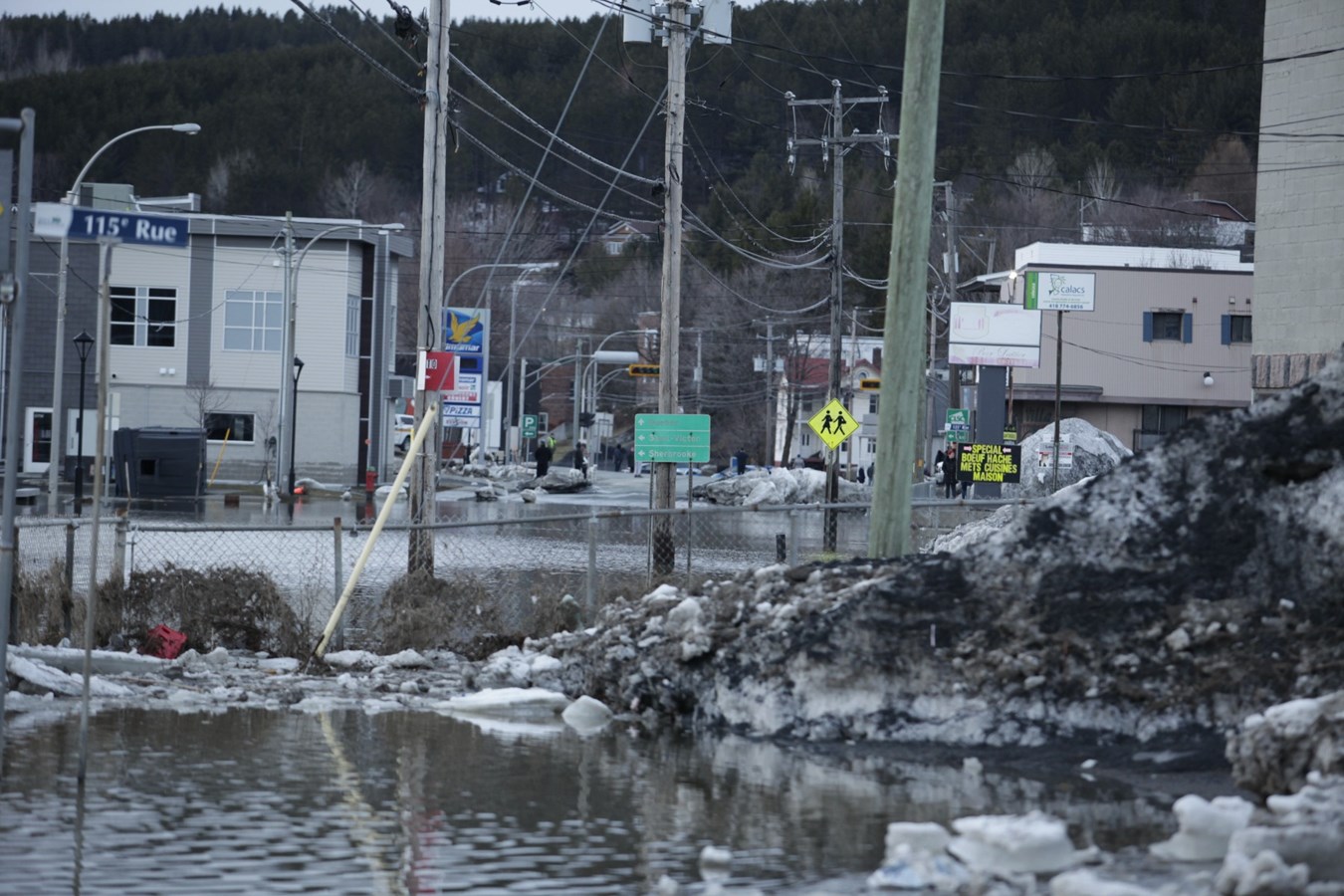 Inondation à Beauceville : images des rues à 19 h