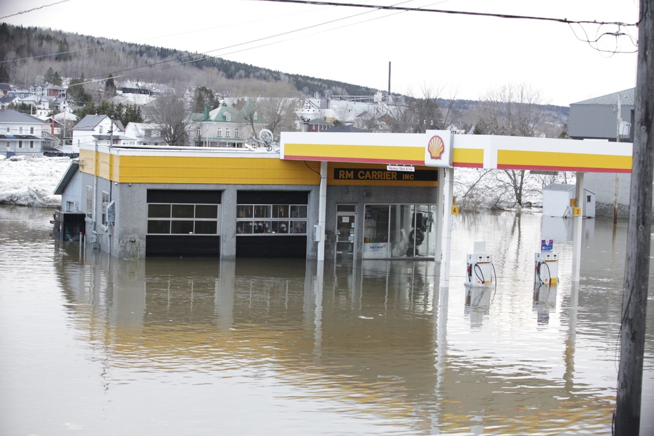 Inondation à Beauceville : images des rues à 19 h