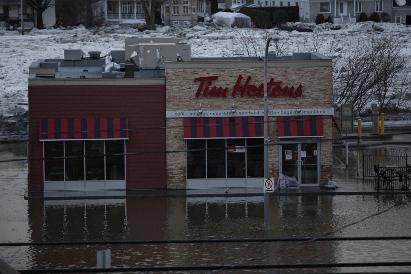 Inondation à Beauceville : images des rues à 19 h