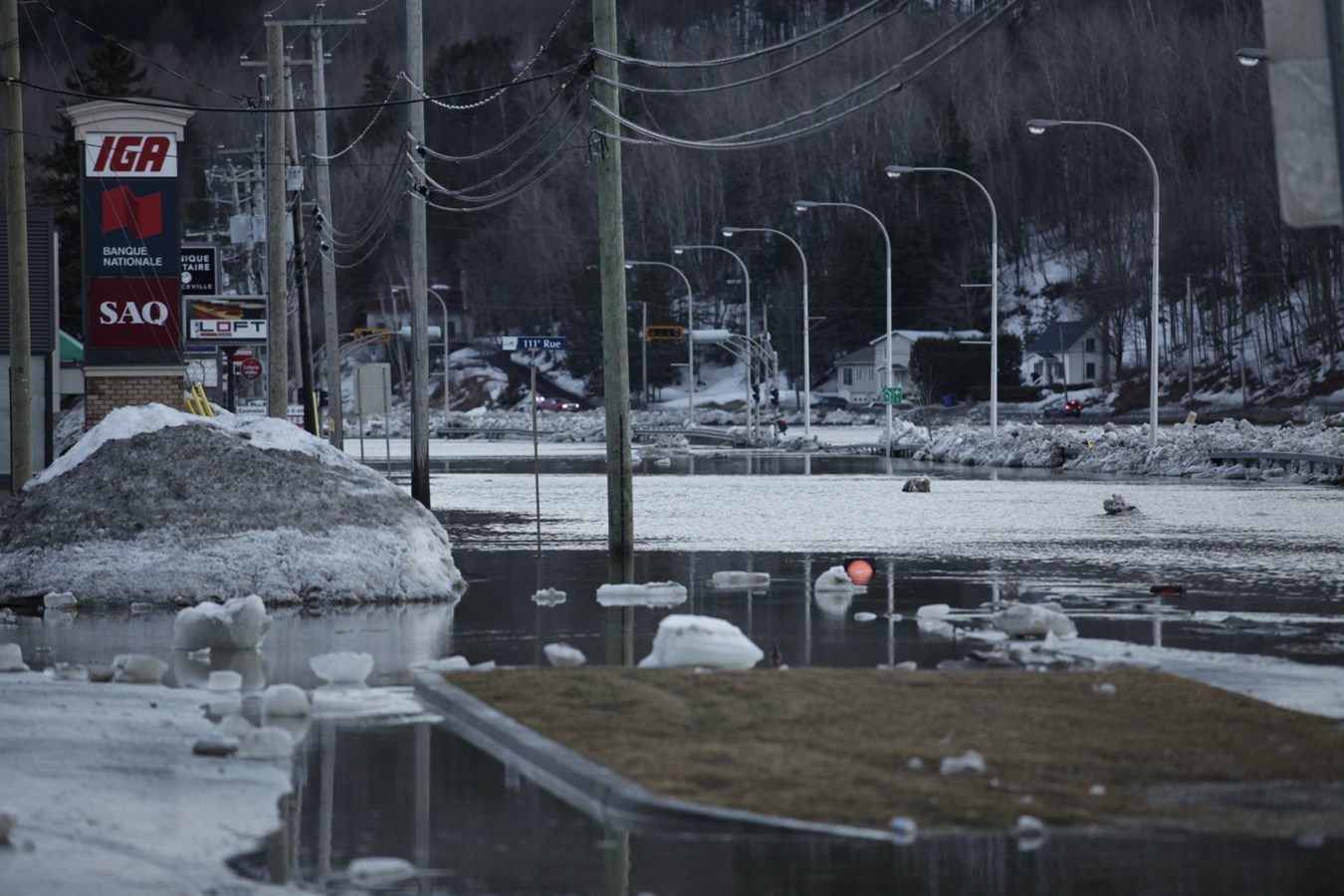 Inondation à Beauceville : images des rues à 19 h