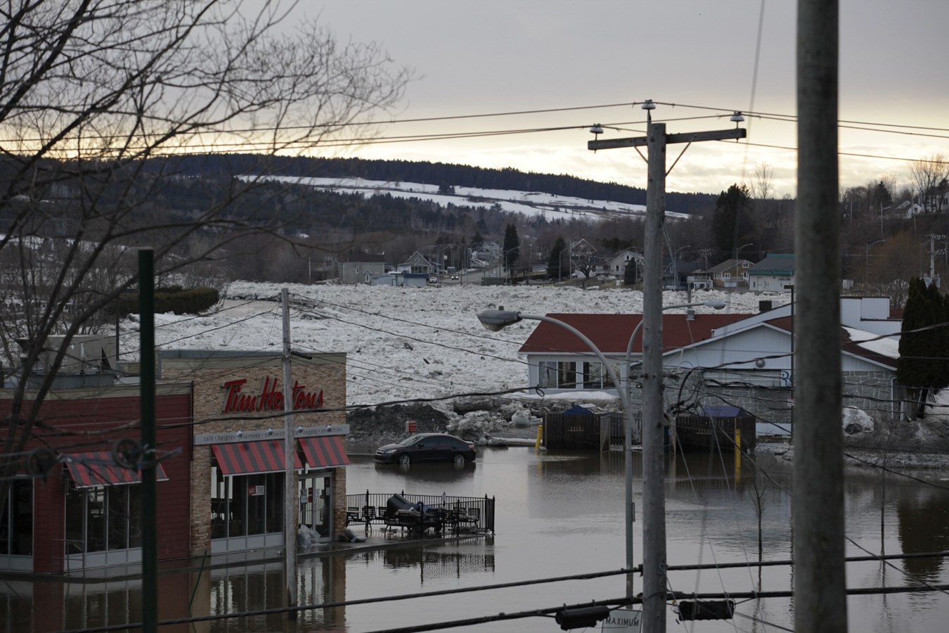Inondation à Beauceville : images des rues à 19 h