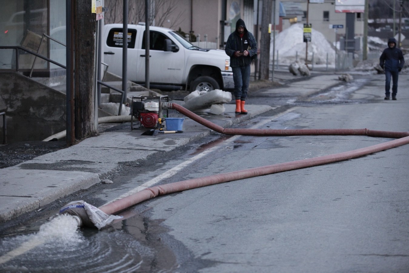 Inondation à Beauceville : images des rues à 19 h