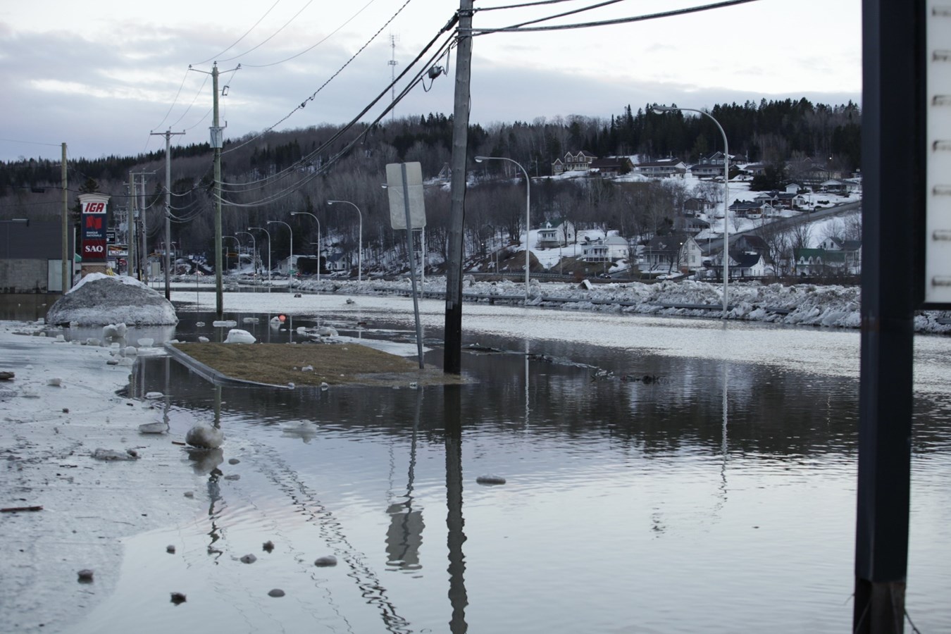 Inondation à Beauceville : images des rues à 19 h
