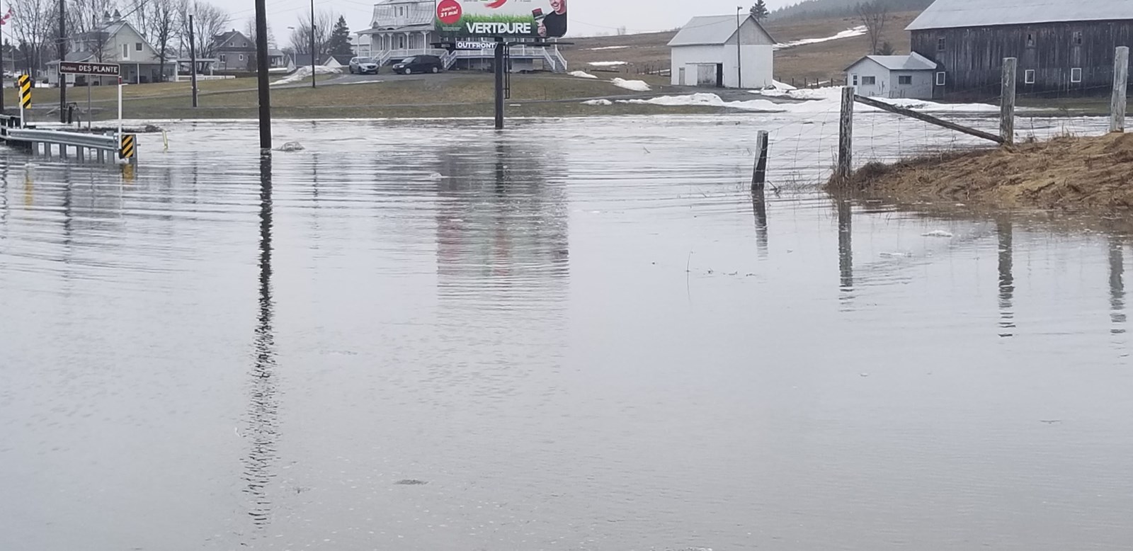 Inondations : coupures d’électricité à Beauceville