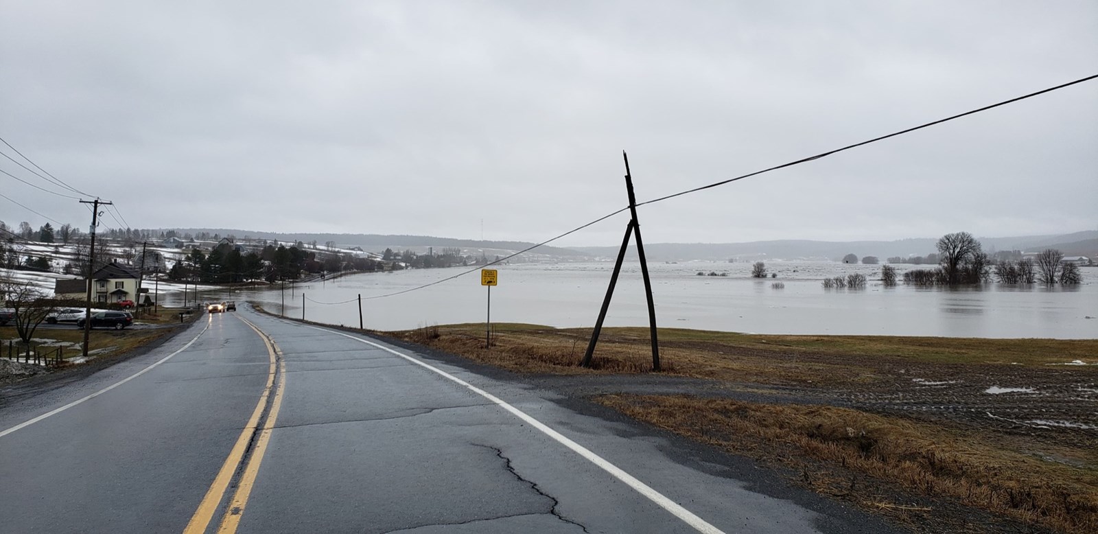Inondations : coupures d’électricité à Beauceville