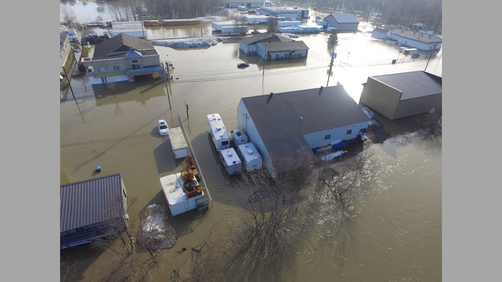 Inondations Ste-Marie: photographies aériennes