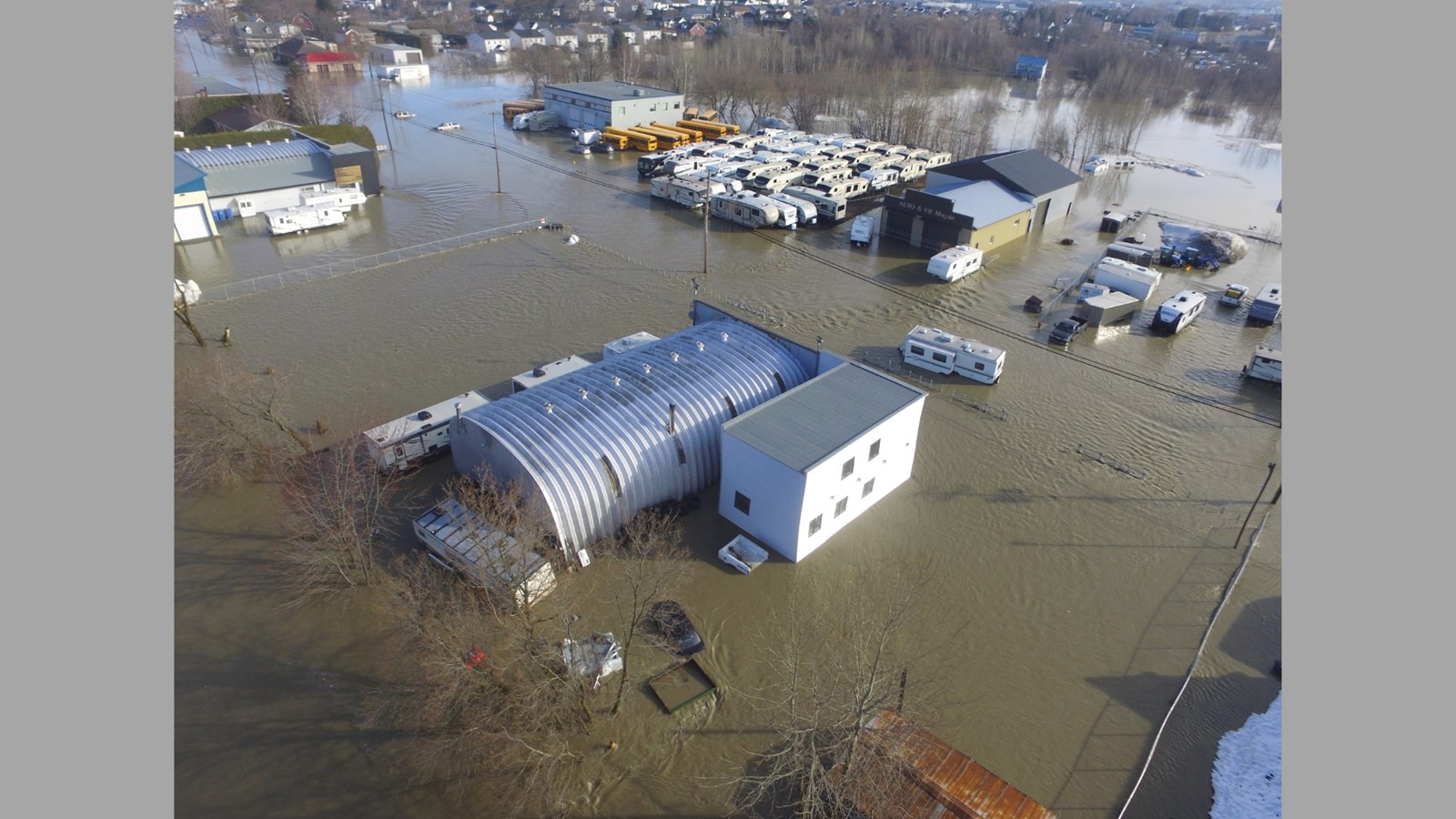 Inondations Ste-Marie: photographies aériennes