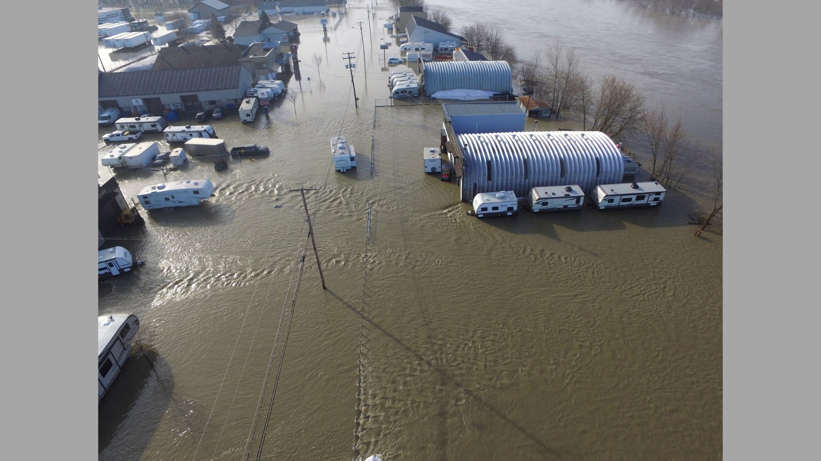 Inondations Ste-Marie: photographies aériennes