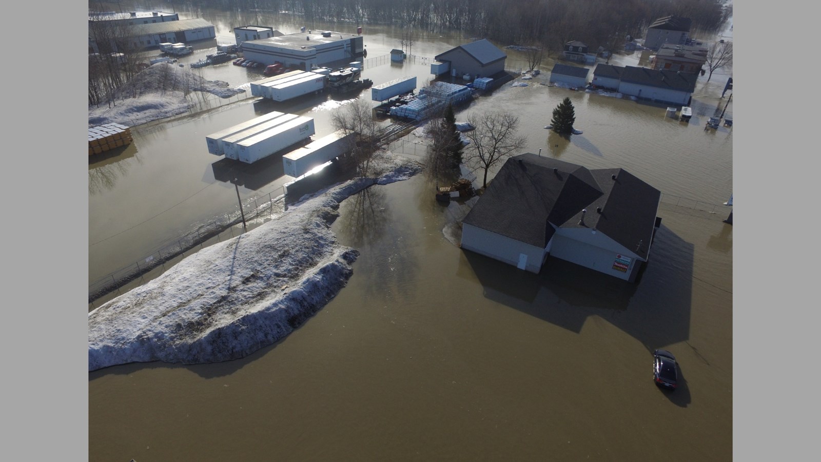 Inondations Ste-Marie: photographies aériennes