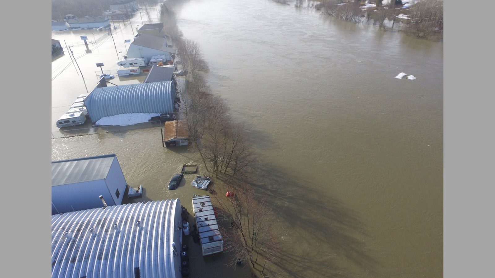 Inondations Ste-Marie: photographies aériennes