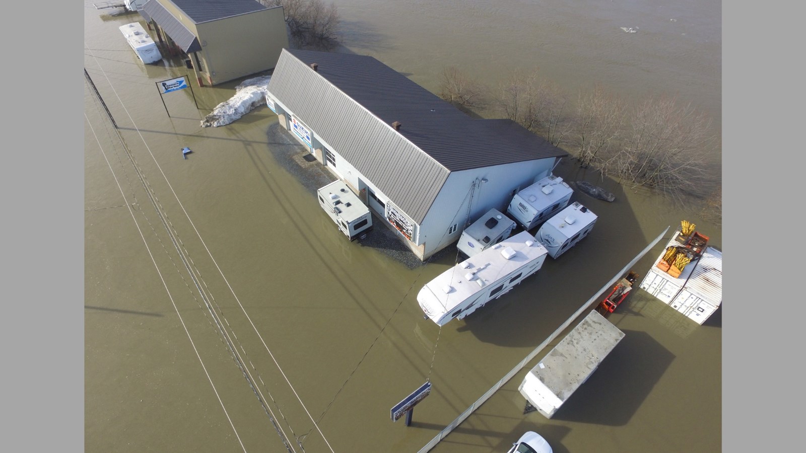 Inondations Ste-Marie: photographies aériennes