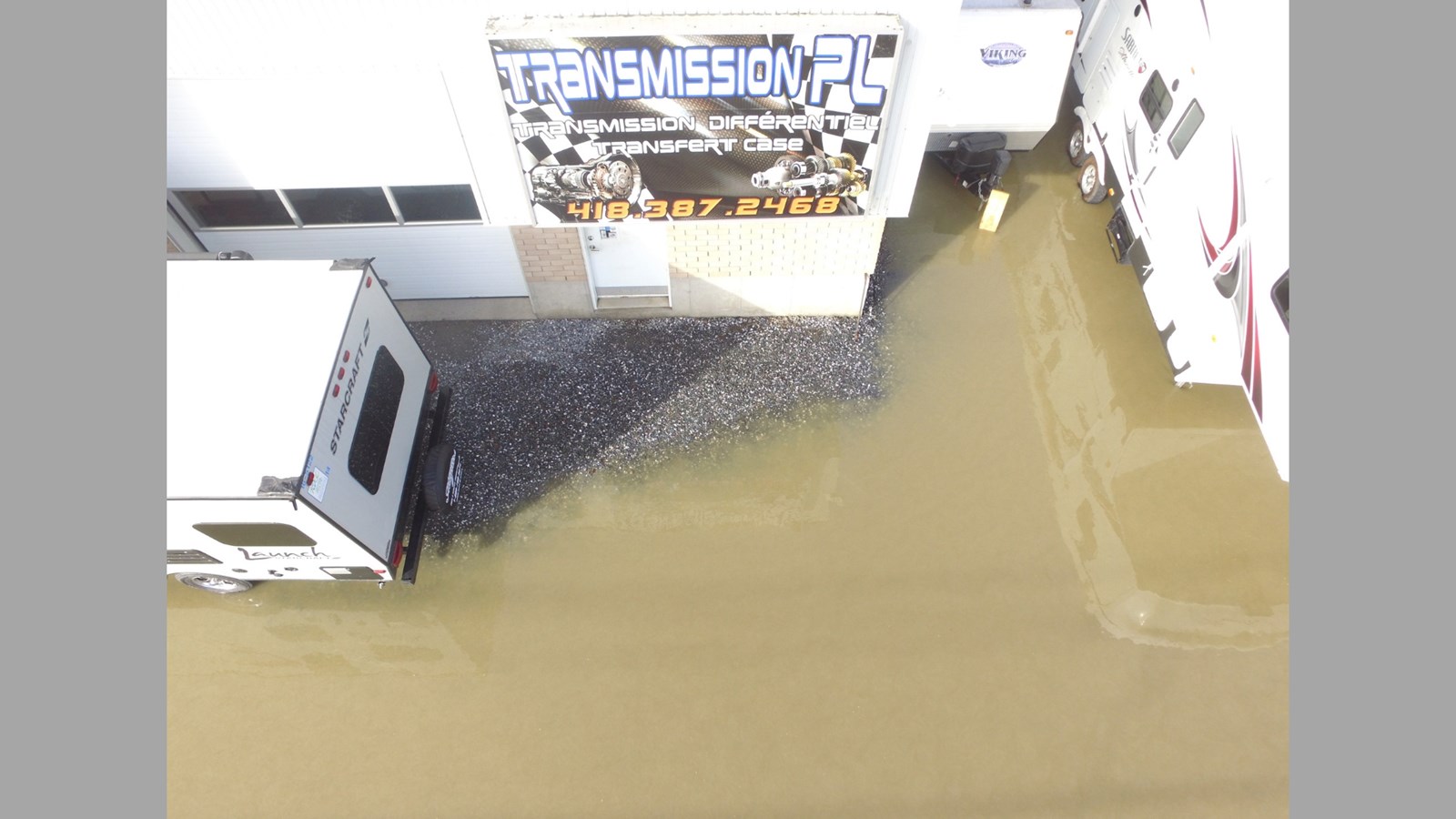 Inondations Ste-Marie: photographies aériennes