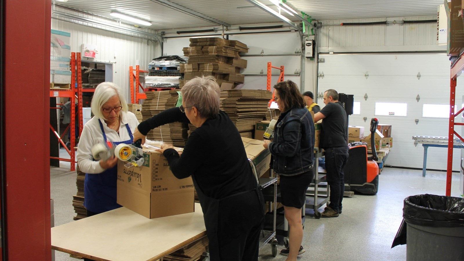 Le personnel de Moisson Beauce a participé aussi à la préparation