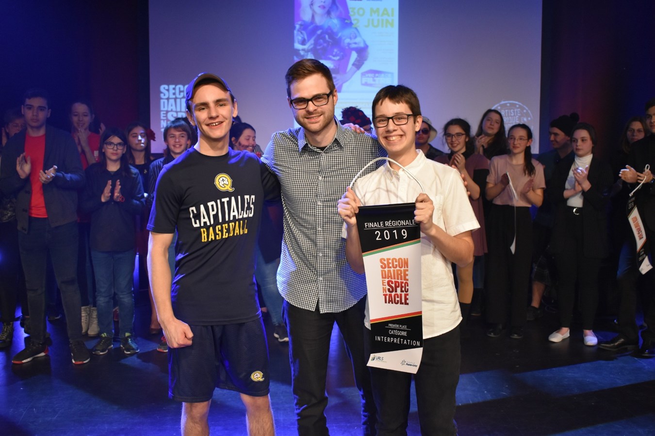 Olivier Fortier et Thomas Quirion, de la polyvalente de Saint-Georges