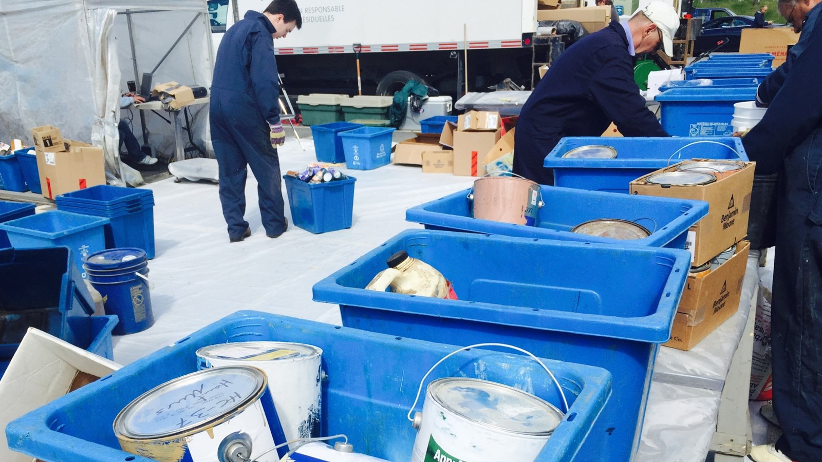 Collecte des résidus dangereux au site d'enfouissement à St-Côme-Linière