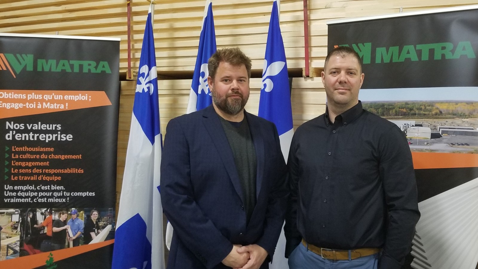 Les copropriétaires de Produits Matra : Jean-François et Nicolas Drouin