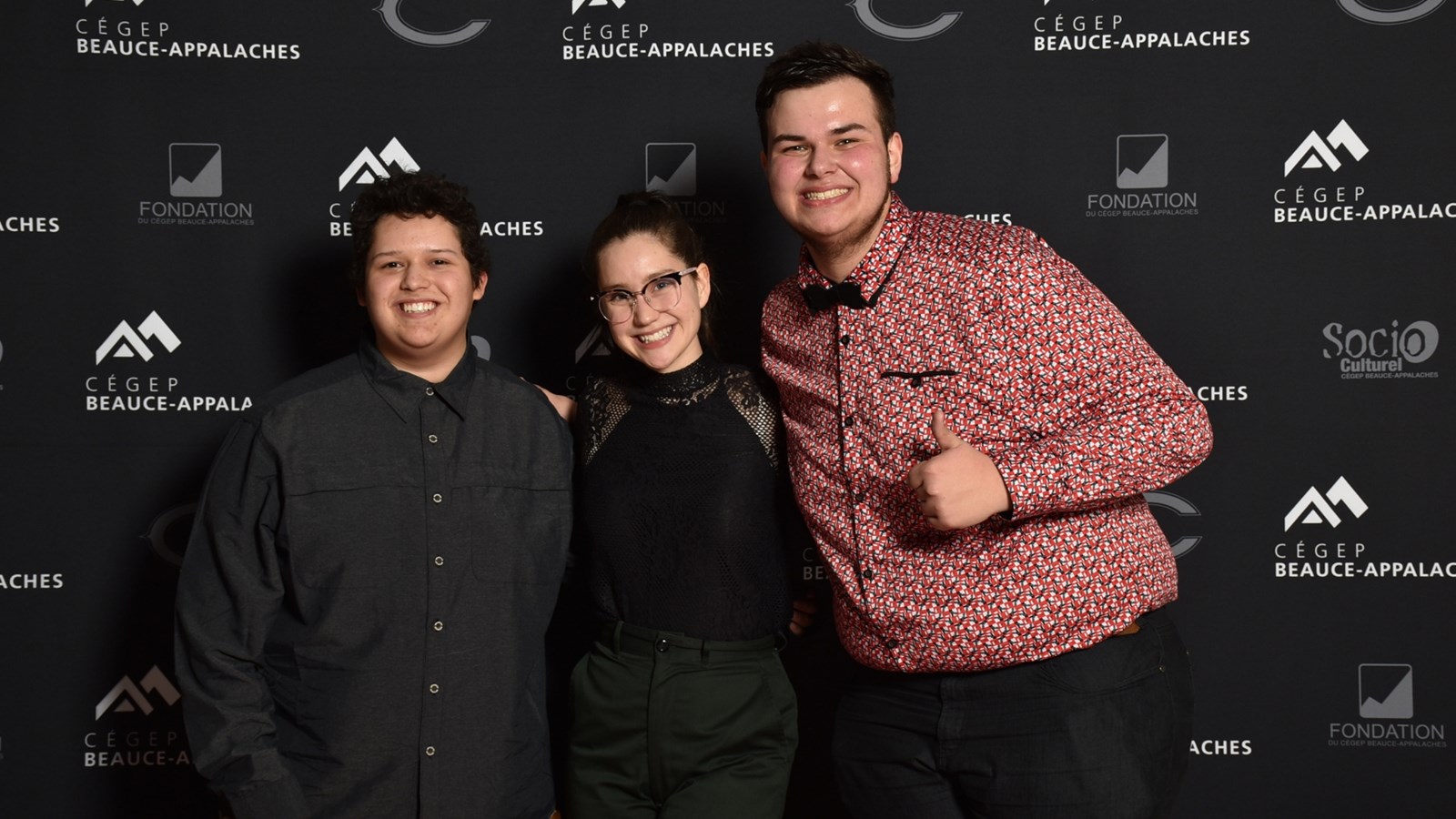 Philippe Fortin, Mélissa Doyon et Pierre-Yves Grondin.