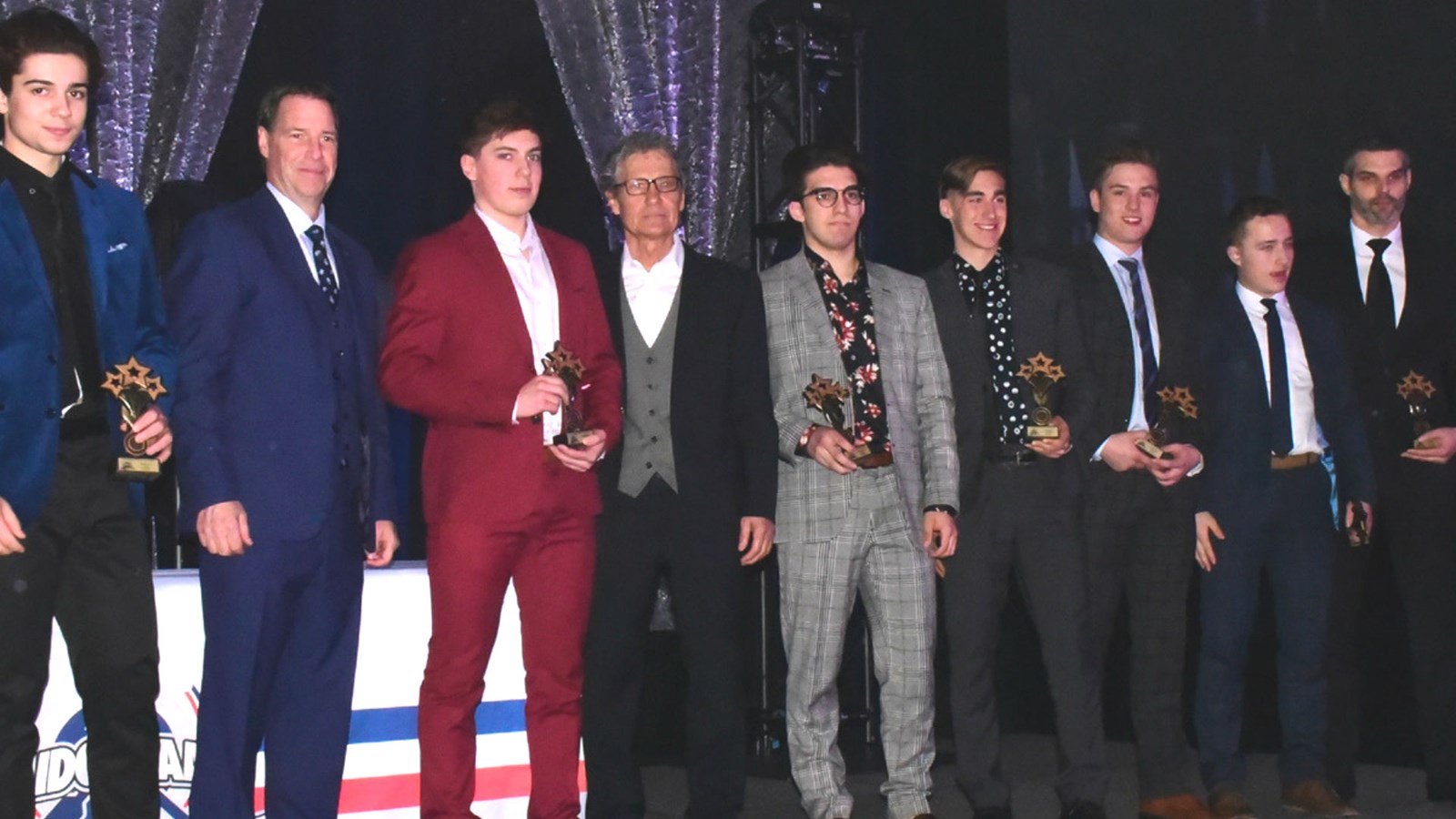 Première équipe d’étoiles :Olivier Boutin, Joshua Roy et Mathieu Turcotte