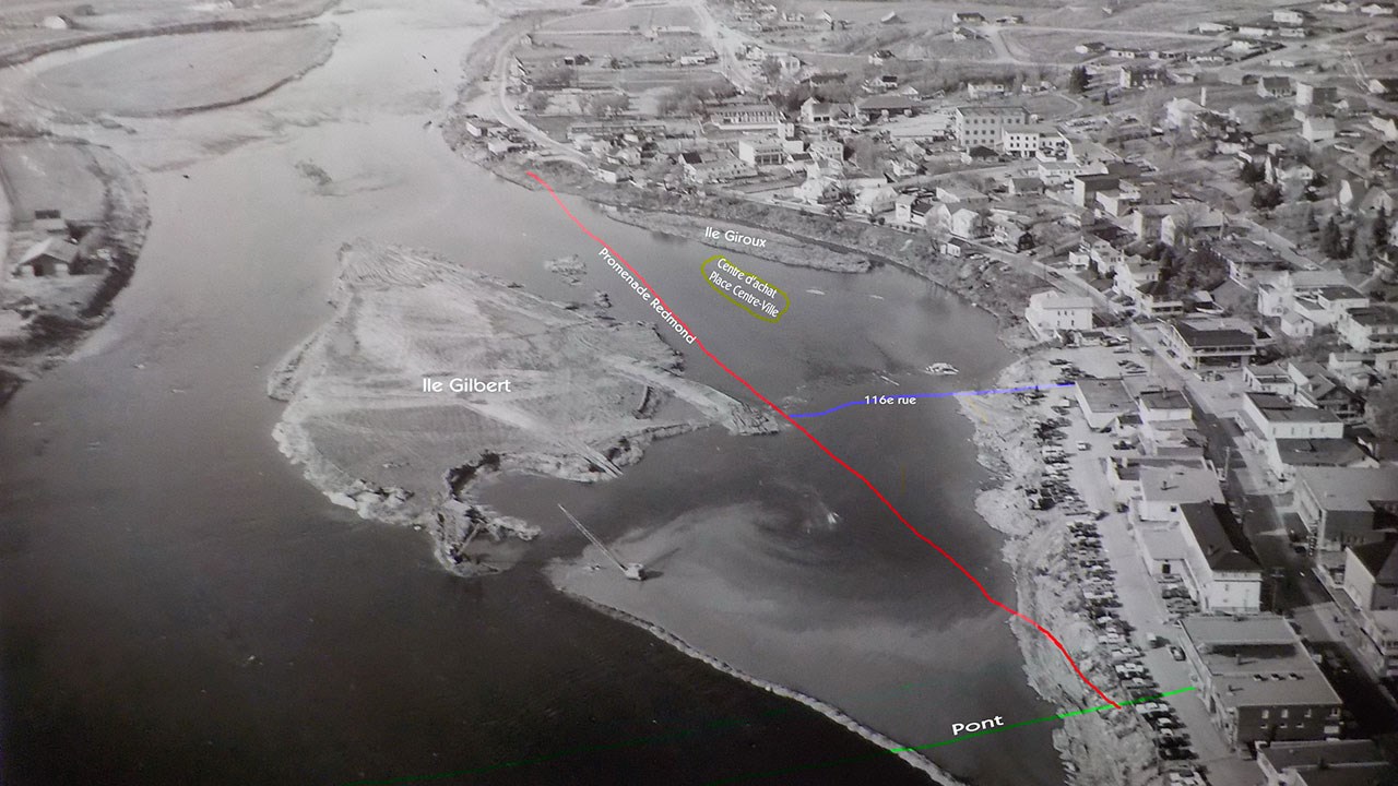 ENLÈVEMENT DE L' ILE GILBERT ET EXHAUSSEMENT DE L'ILE GIROUX