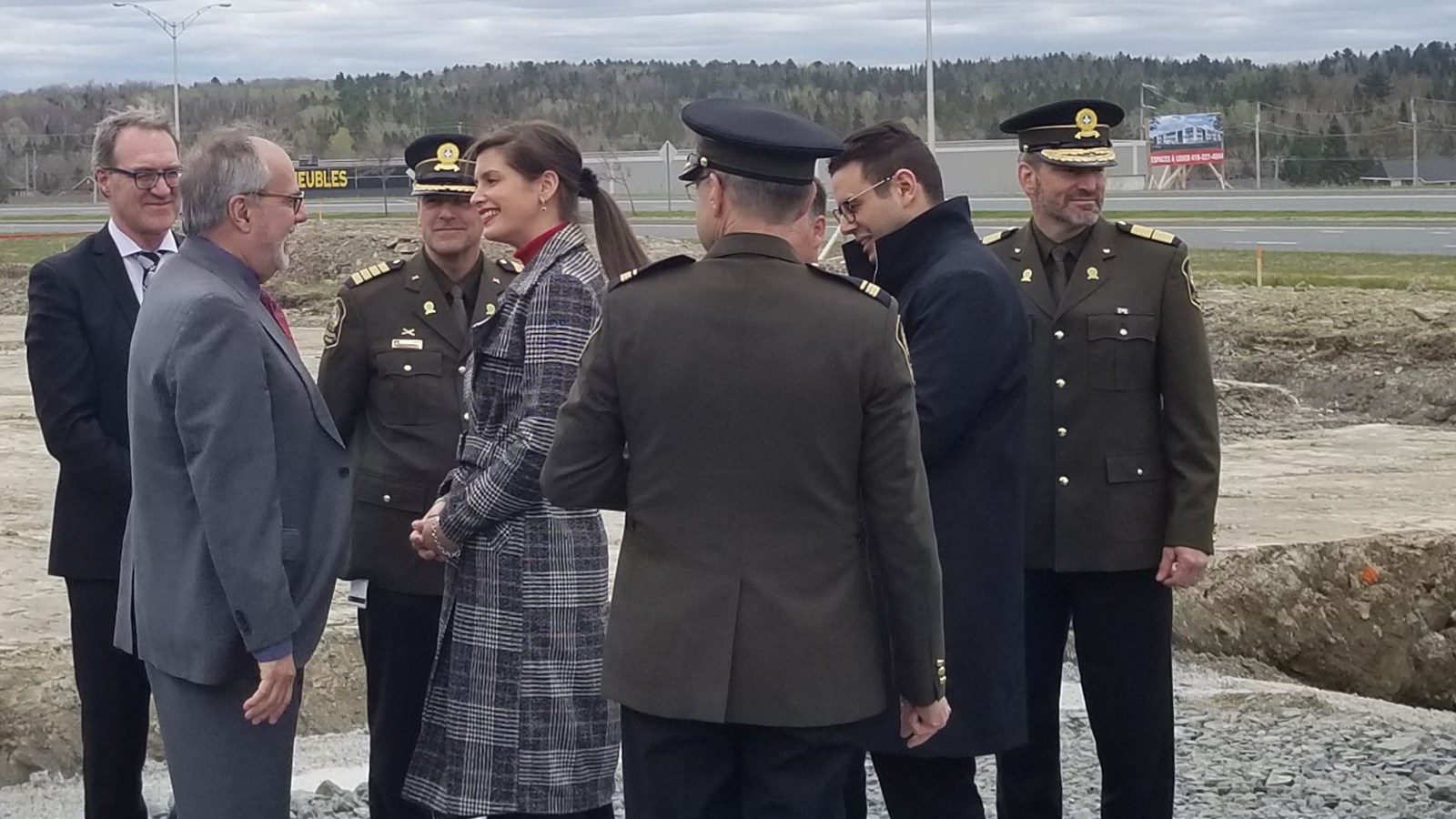 Le chantier du futur poste de la Sûreté du Québec de Beauce-Sartigan officialisé