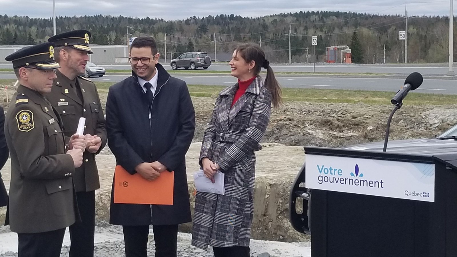 Le chantier du futur poste de la Sûreté du Québec de Beauce-Sartigan officialisé