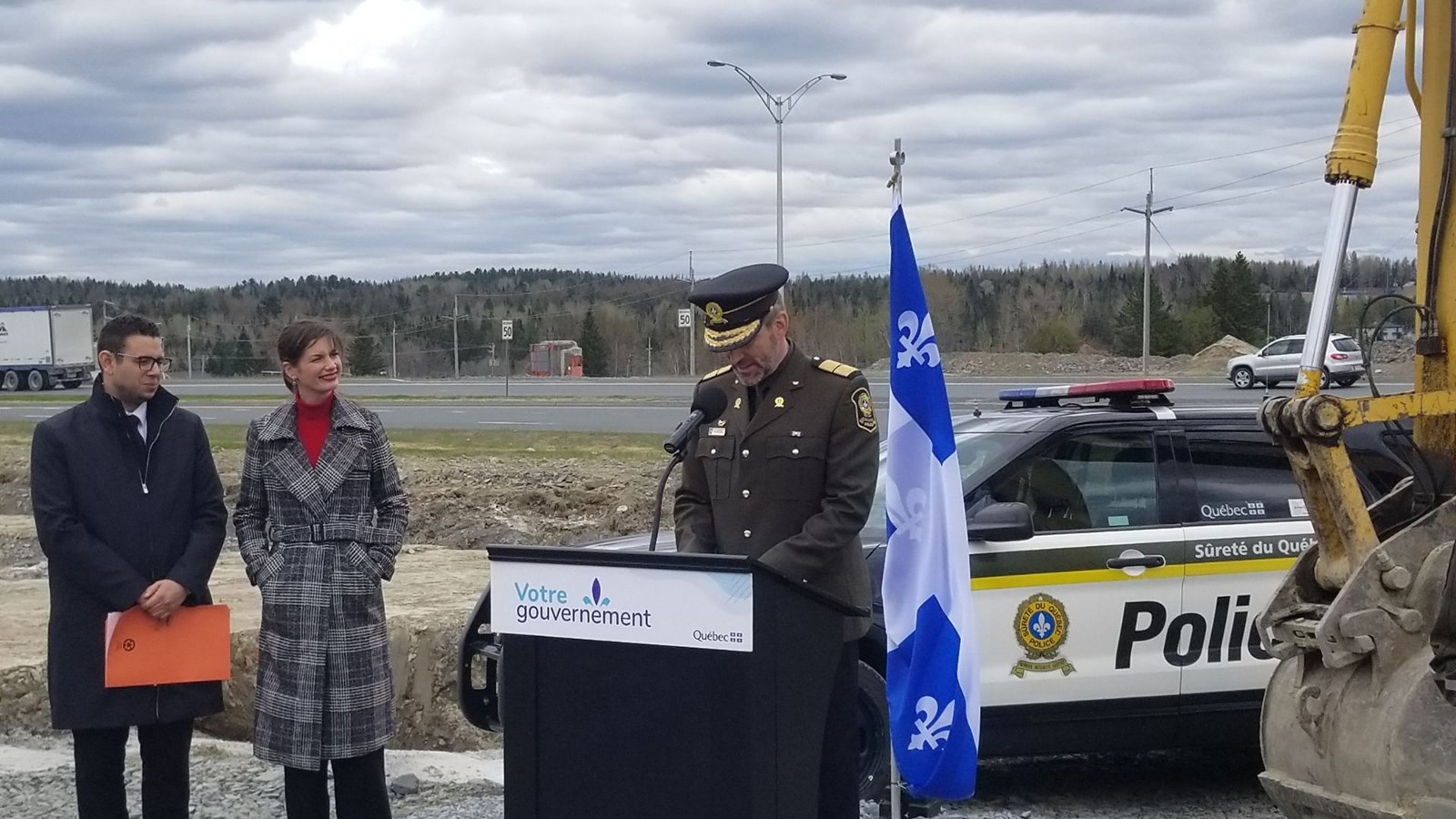 Le chantier du futur poste de la Sûreté du Québec de Beauce-Sartigan officialisé