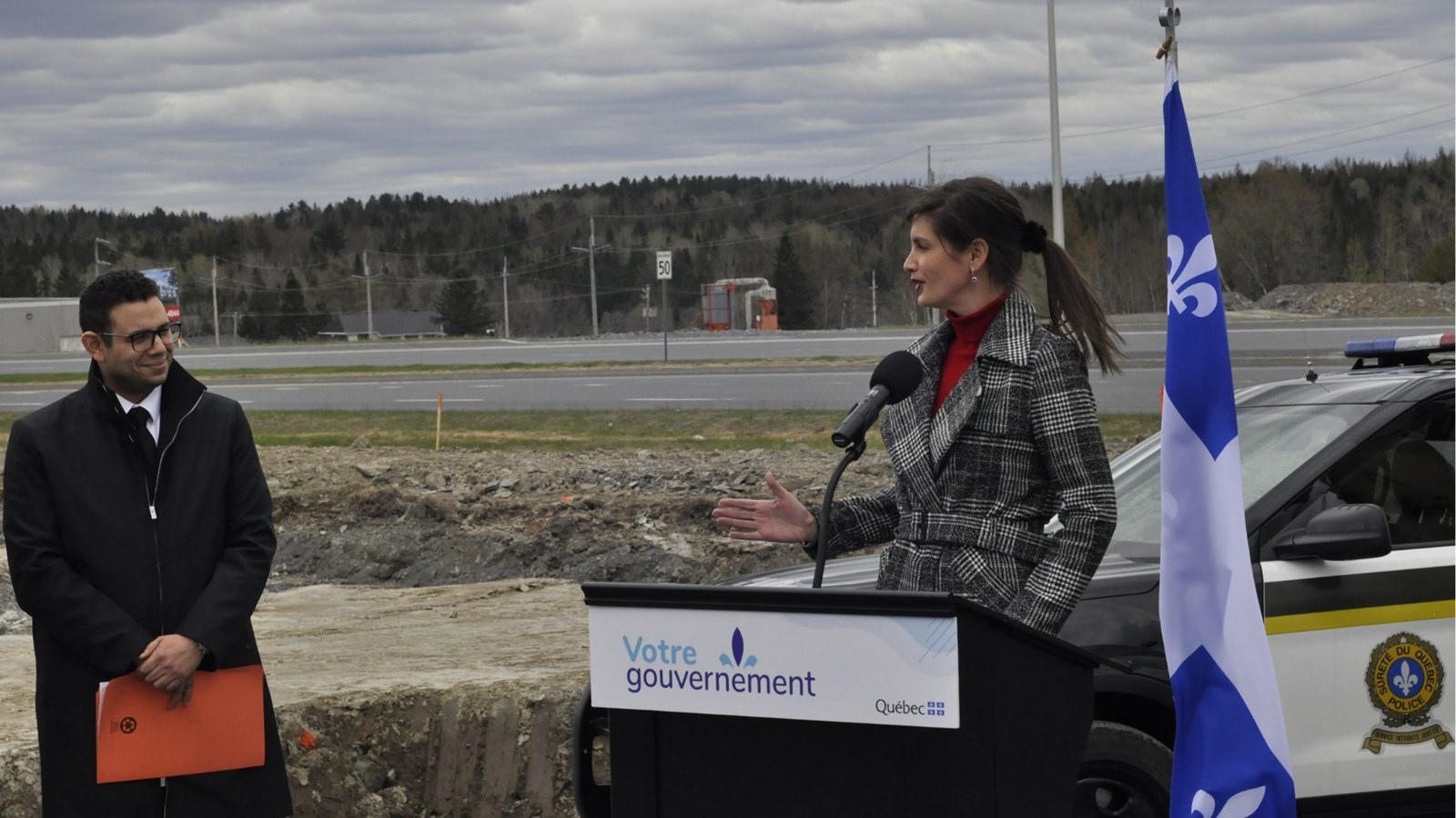 Le chantier du futur poste de la Sûreté du Québec de Beauce-Sartigan officialisé