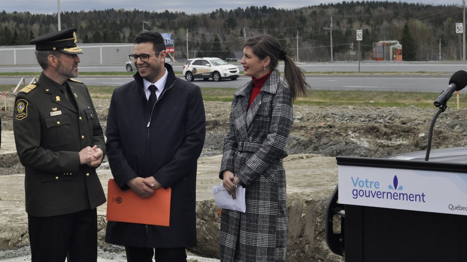 Le chantier du futur poste de la Sûreté du Québec de Beauce-Sartigan officialisé