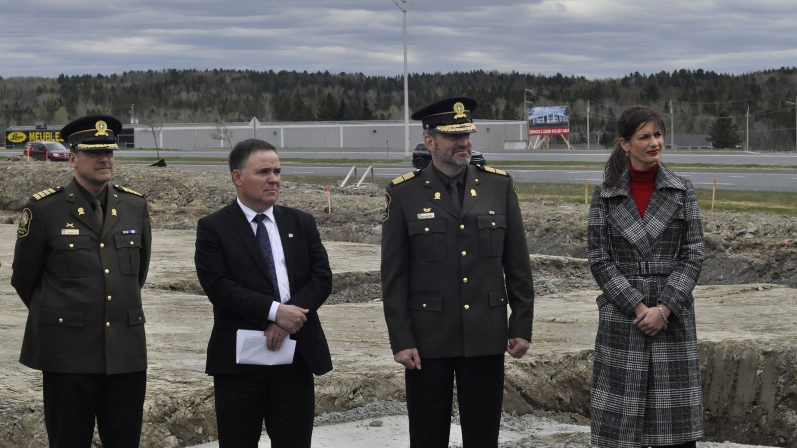 Le chantier du futur poste de la Sûreté du Québec de Beauce-Sartigan officialisé