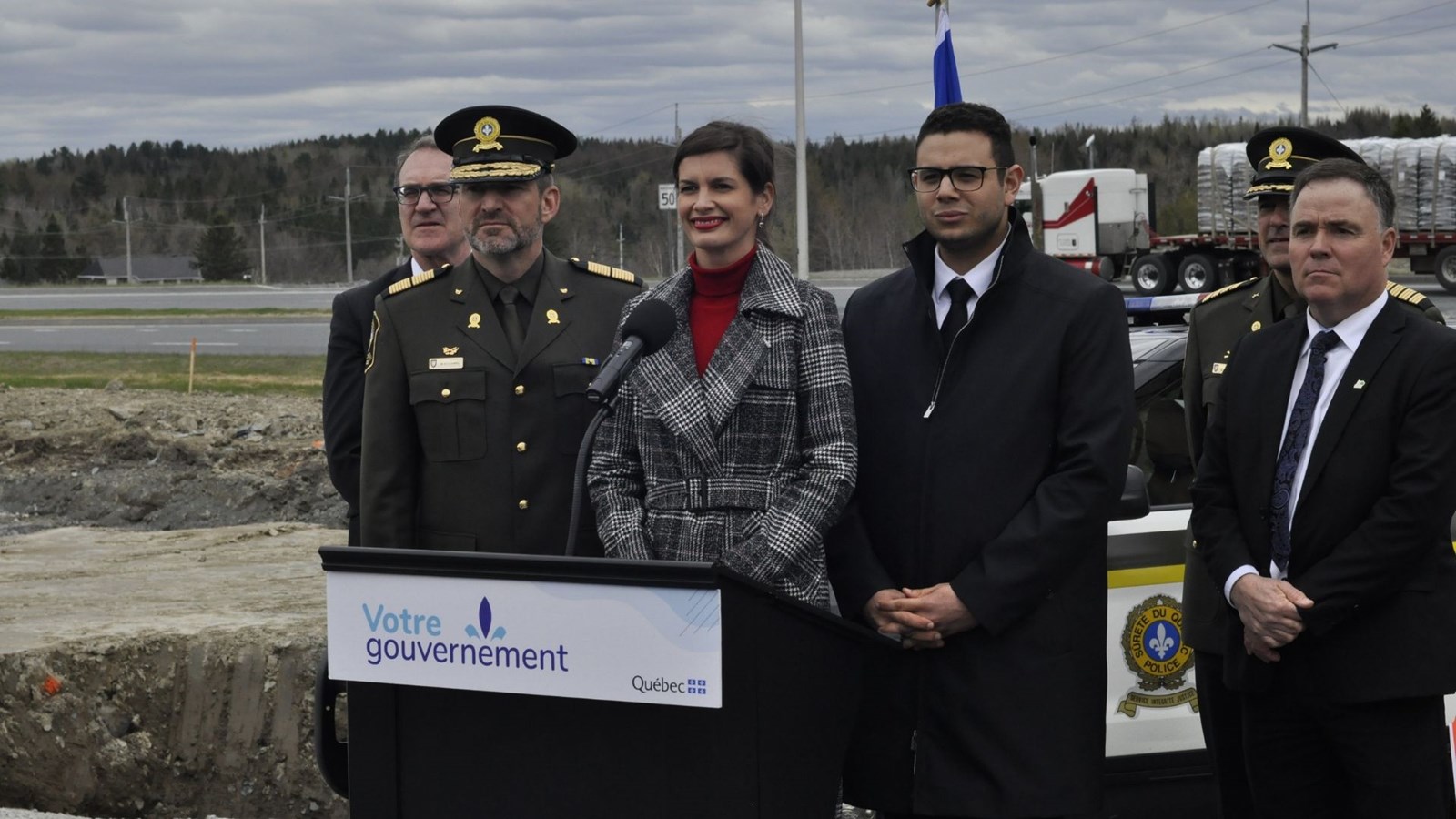 Le chantier du futur poste de la Sûreté du Québec de Beauce-Sartigan officialisé
