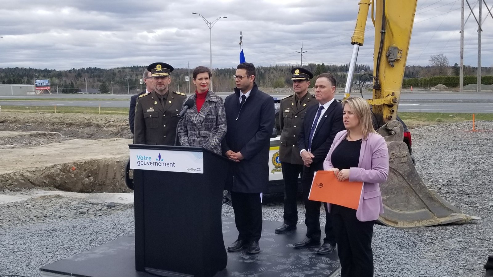 Le chantier du futur poste de la Sûreté du Québec de Beauce-Sartigan officialisé