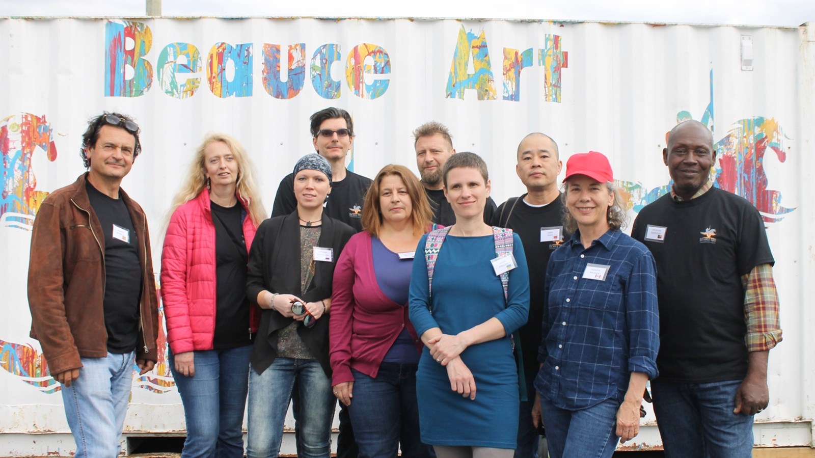La délégation d'artistes