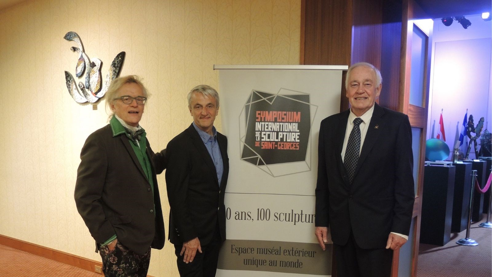 De gauche à droite : Joseph-Richard Veilleux, Jean Soulard et Paul Baillargeon