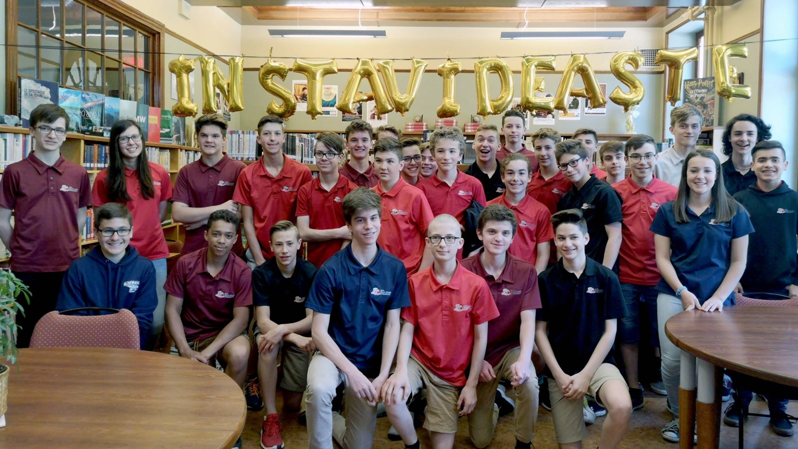 Les élèves  de l'École Jésus-Marie de Beauceville qui ont participé.
