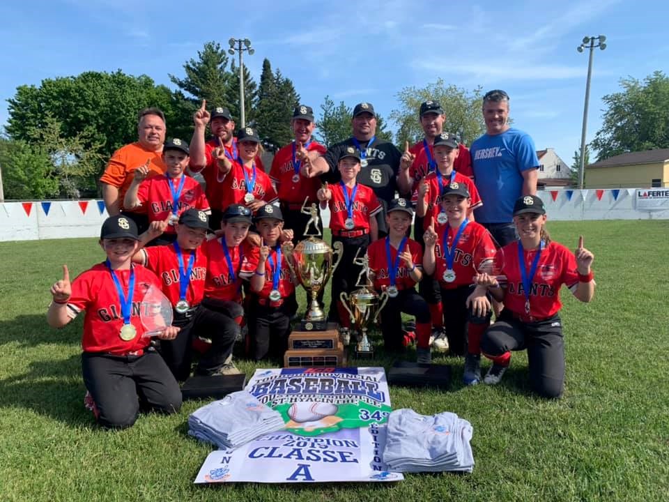 Baseball : les Giants Go Sport de Saint-Georges remportent un tournoi à Sainte-Hyacinthe