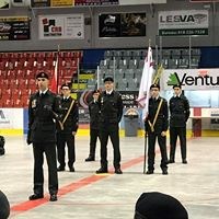 Plusieurs récipiendaires lors du cérémonial 2019 du corps de cadets 2625 de Saint-Georges