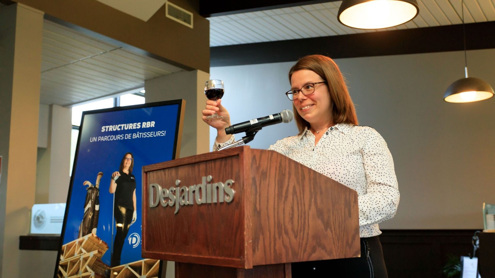 Kathy Poulin était la présidente d'honneur du tournoi