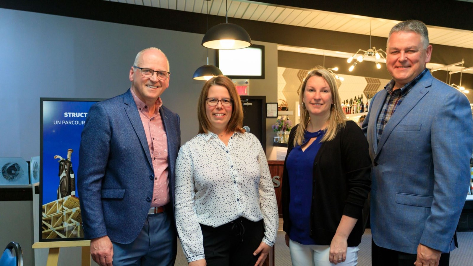 Claude Drouin, Kathy Poulin, Marlène Bisson et Nelson Grenier