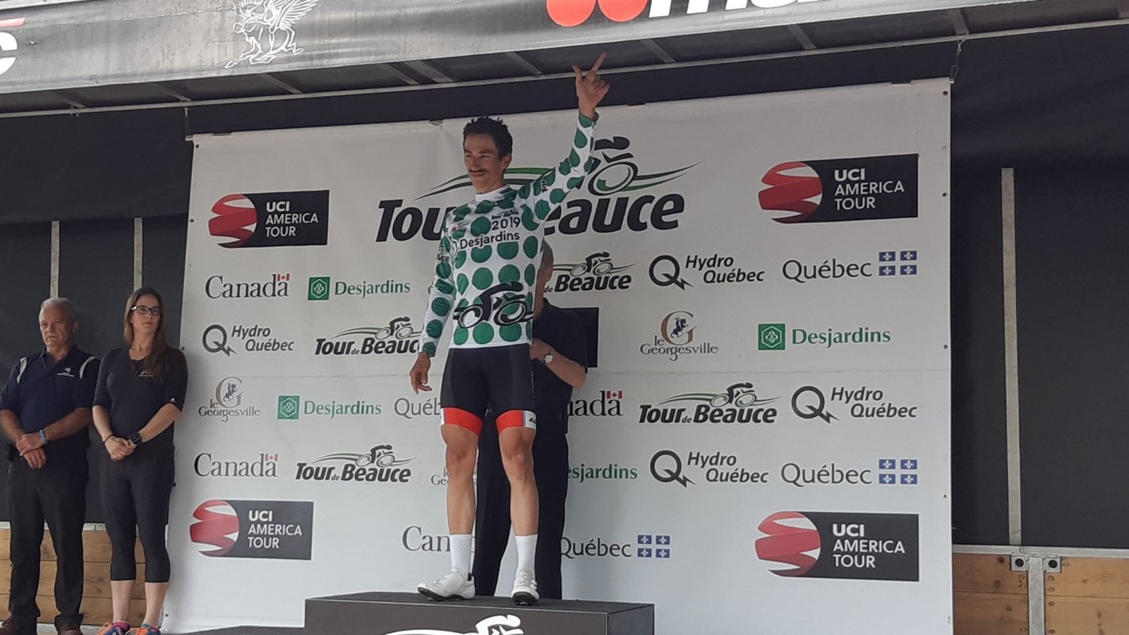 Adam Jamieson, maillot à pois