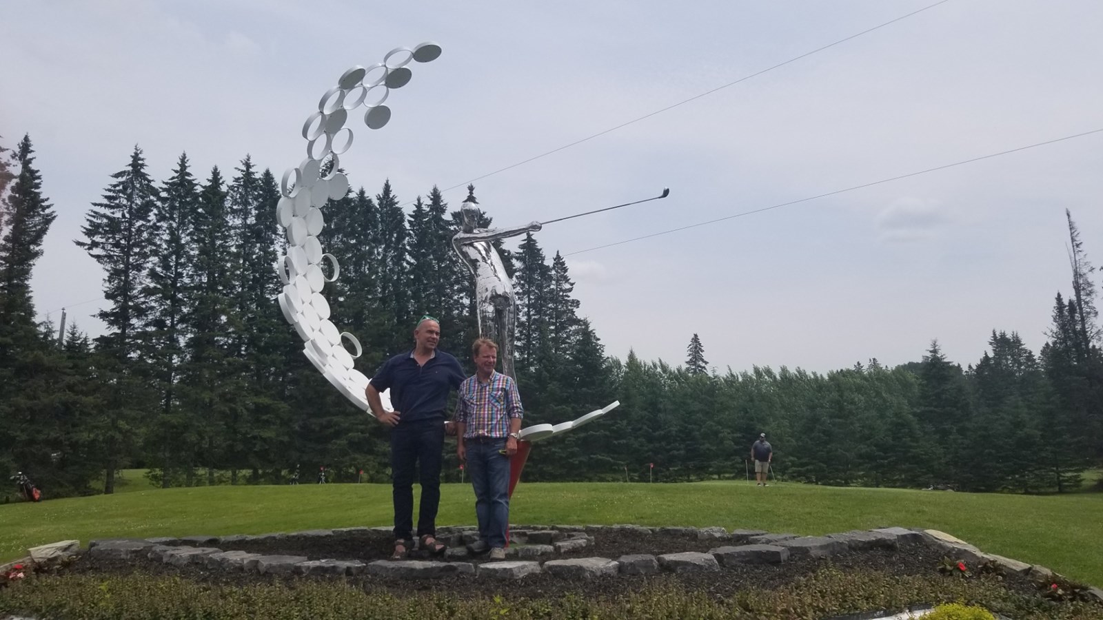Les deux artistes Philippe Pallafray et Paul Duval