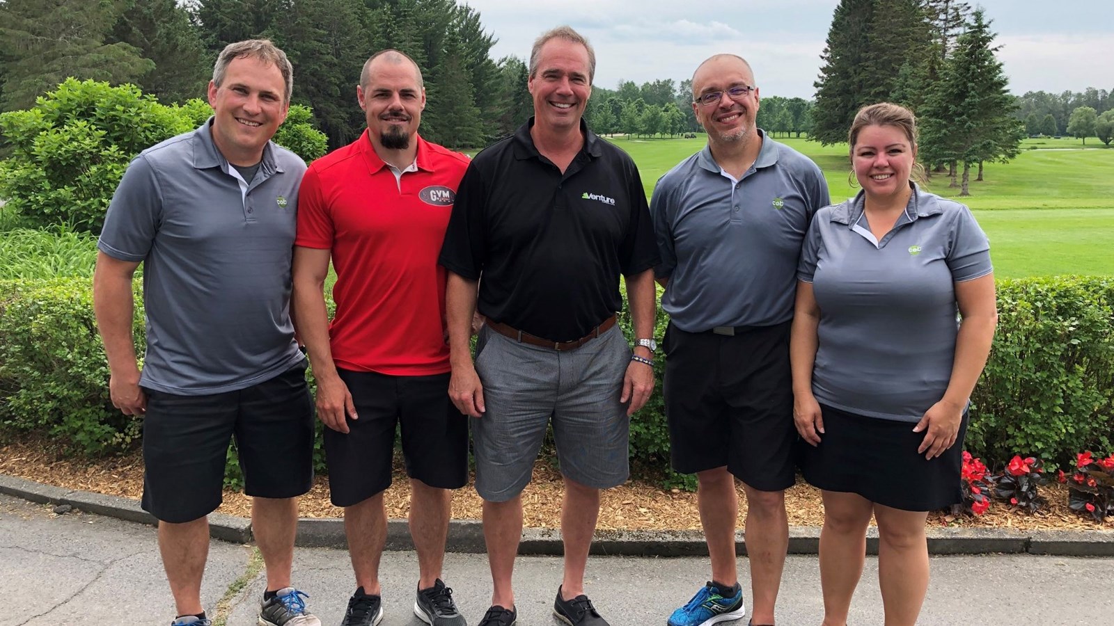 Philippe Cloutier, Mathieu Lacroix, Alexandre Lacroix,Tony Turcotte et Hélène Latulippe. 