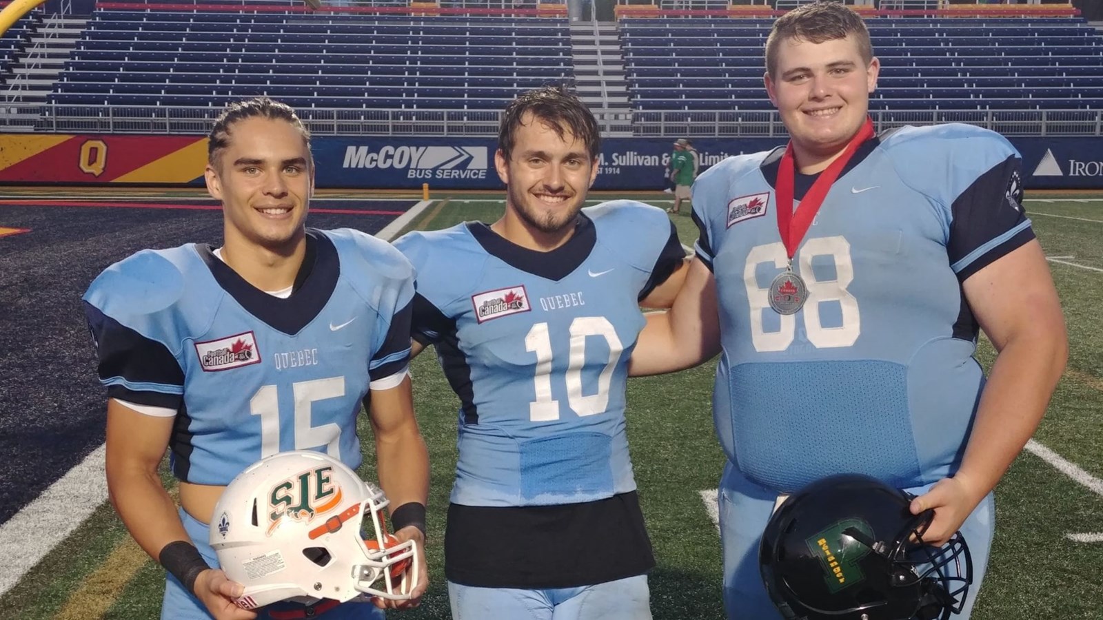 Mathieu Roy, Jamyson Goudreau et Adam Lachance.