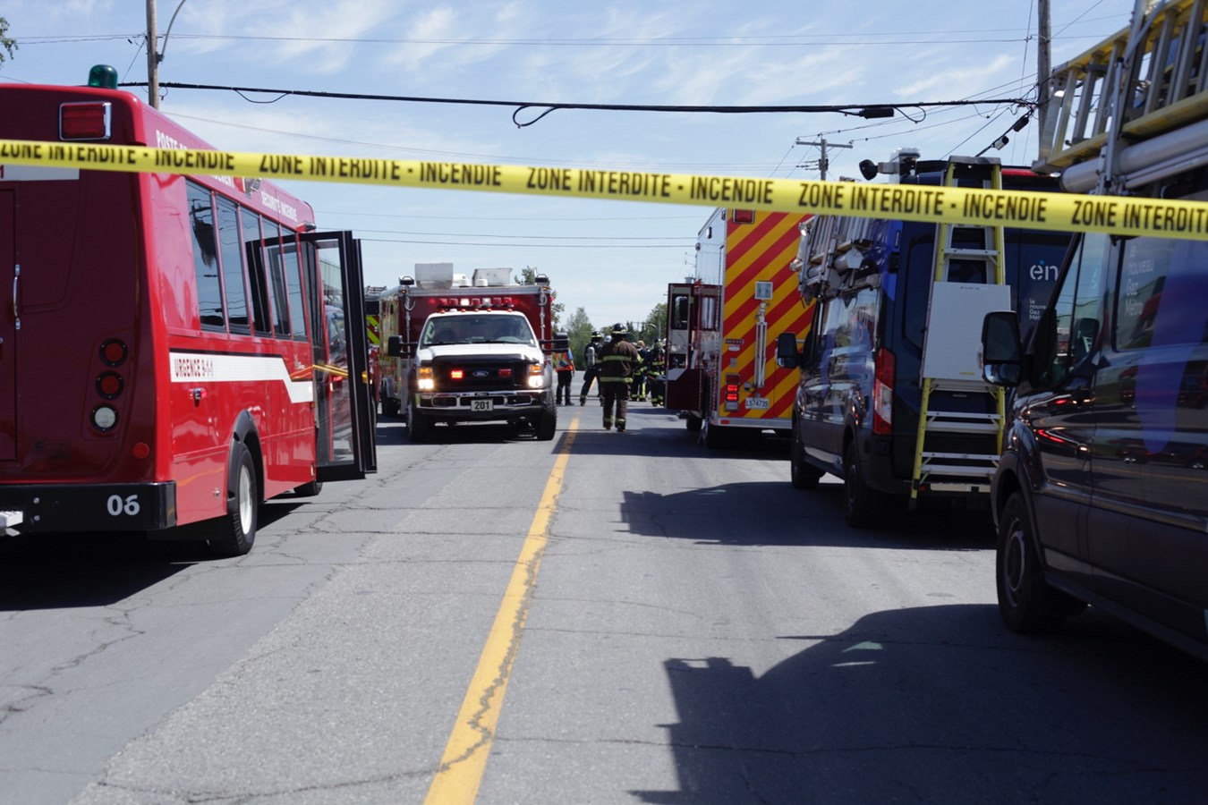 Une fuite de gaz chez OSI Machinerie à Saint-Georges