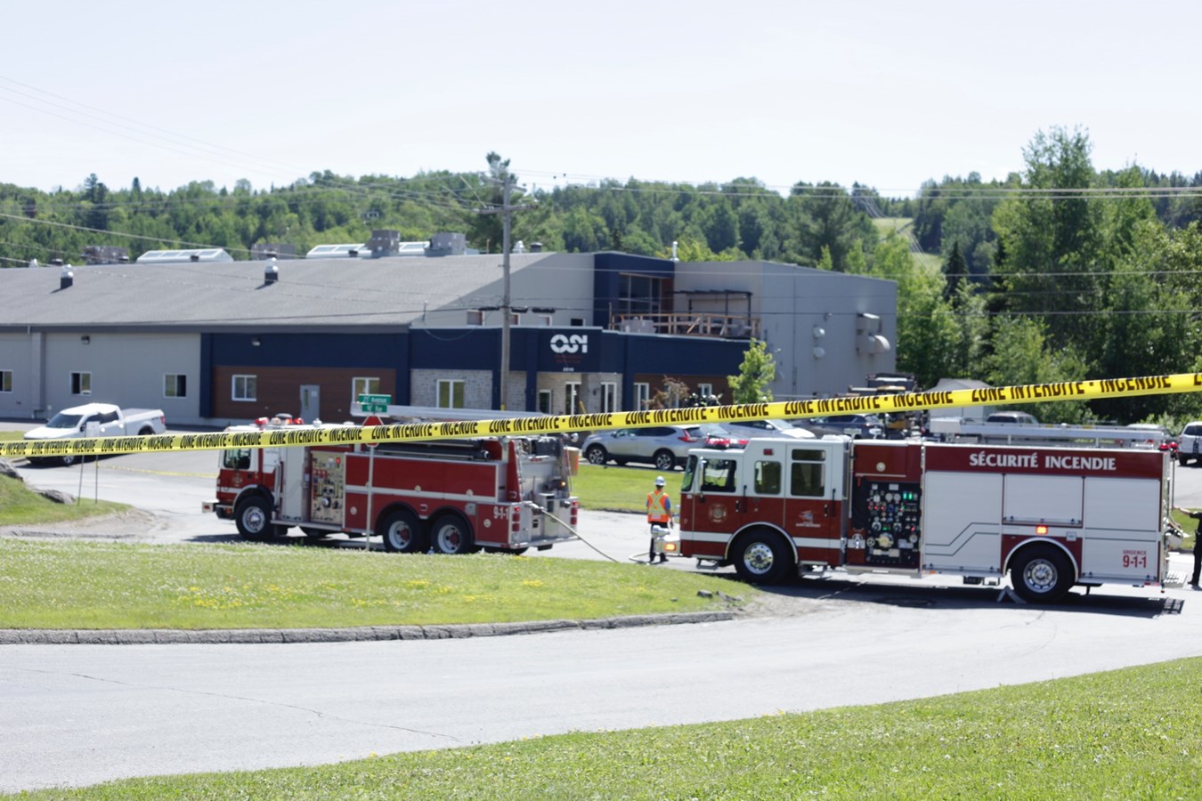 Une fuite de gaz chez OSI Machinerie à Saint-Georges
