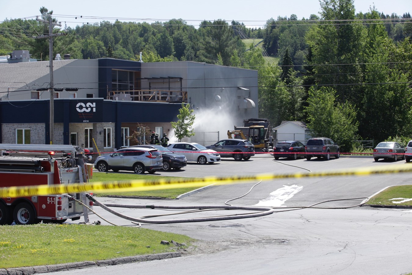 Une fuite de gaz chez OSI Machinerie à Saint-Georges
