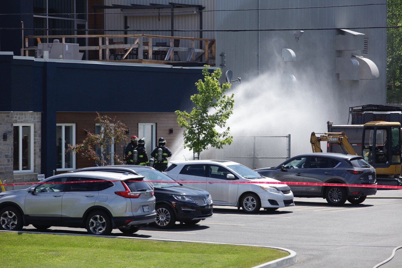 Une fuite de gaz chez OSI Machinerie à Saint-Georges