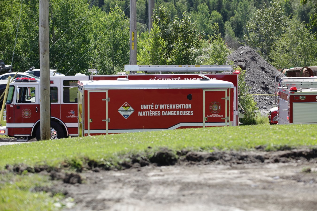 Une fuite de gaz chez OSI Machinerie à Saint-Georges