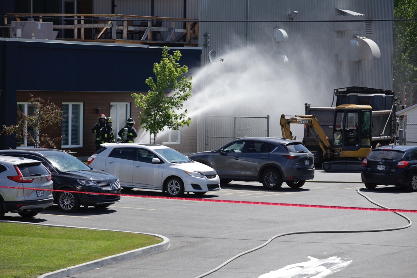 Une fuite de gaz chez OSI Machinerie à Saint-Georges