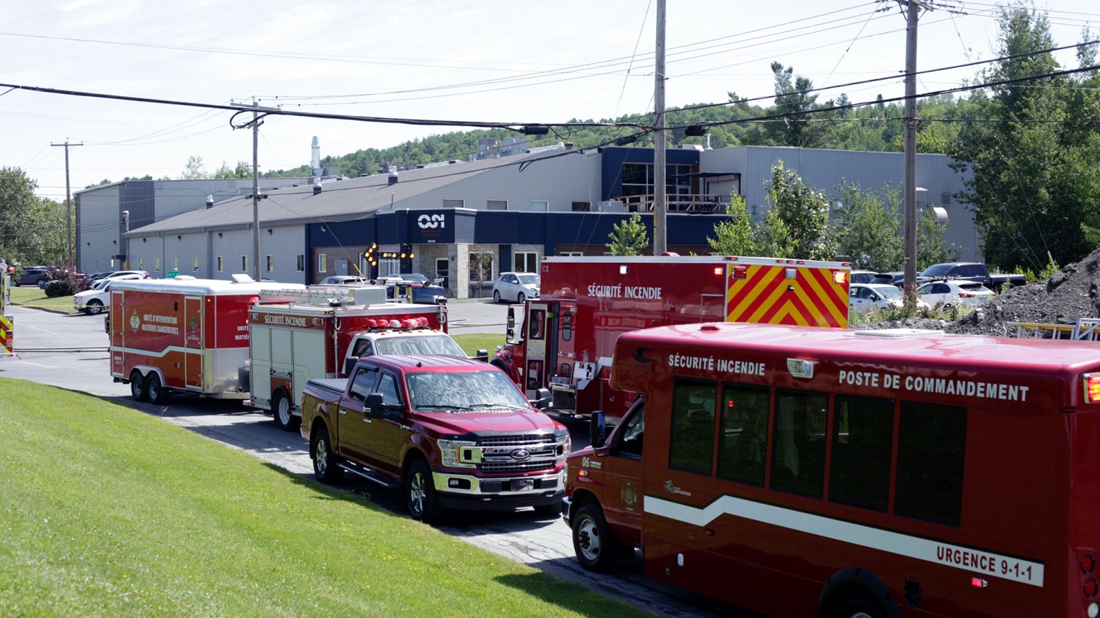 Une fuite de gaz chez OSI Machinerie à Saint-Georges